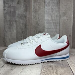 Nike Cortez Forest Gump Womens 7.5 I Kids 6Y Casual Sneakers Leather Shoes White